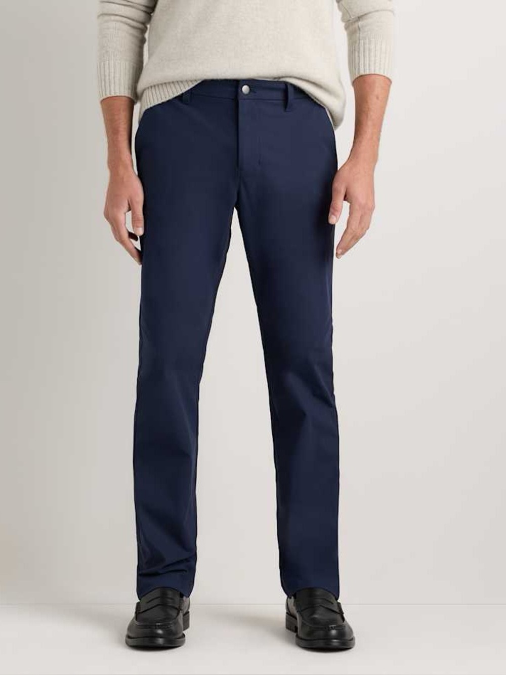 Quince Navy Chino Pants - Classic Straight Fit